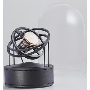 Bernard Favre Planet Black & Black Leather Uhrenbeweger