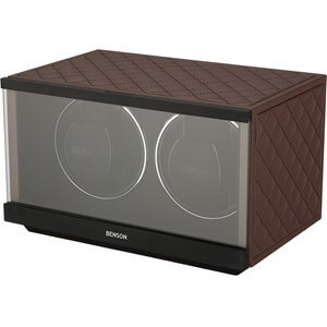Benson Swiss Series Double 2.20 Dark Brown Leather Uhrenbeweger