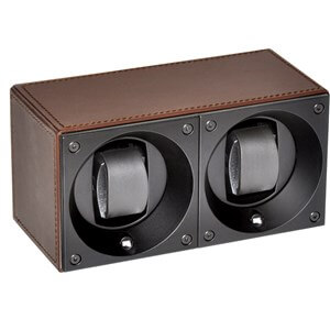 /watchwinders/swiss-kubik/swiss-kubik-double-leather-brown-sk02cv004 Uhrenbeweger
