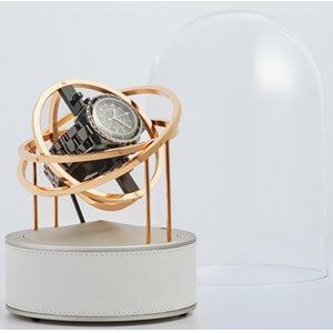 Bernard Favre Planet Gold &amp; White Uhrenbeweger aus Leder